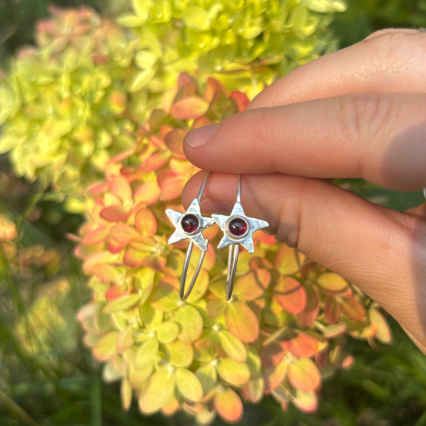Star Hoop Earrings