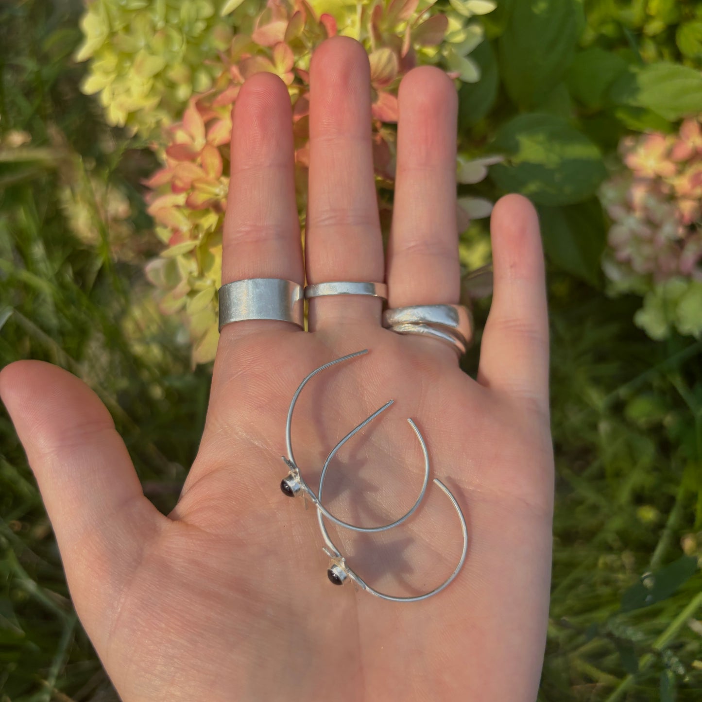 Star Hoop Earrings