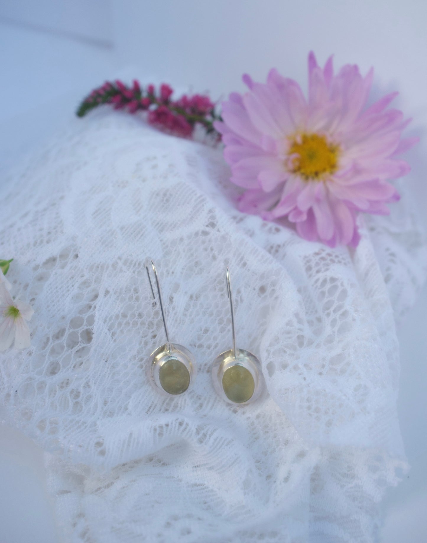 Prehnite Earrings