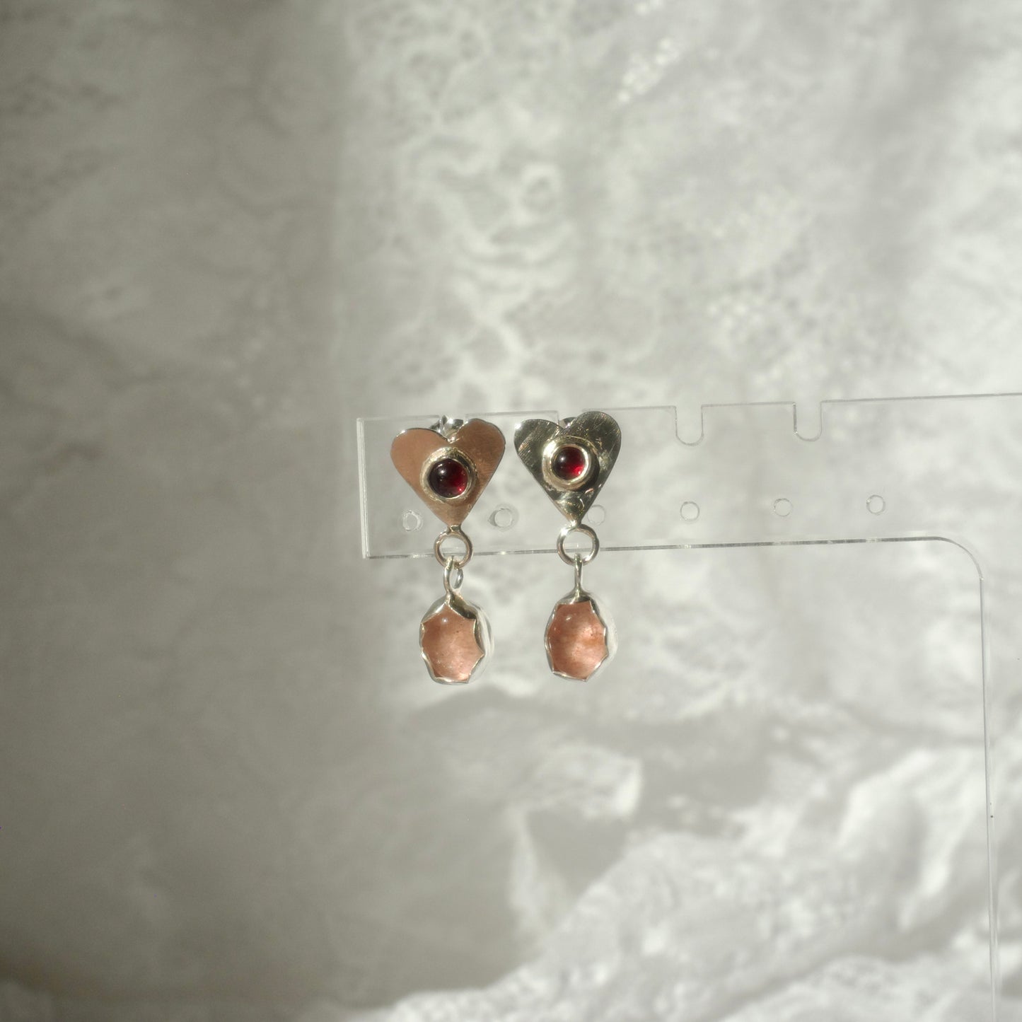 The Strawberry Heart Studs