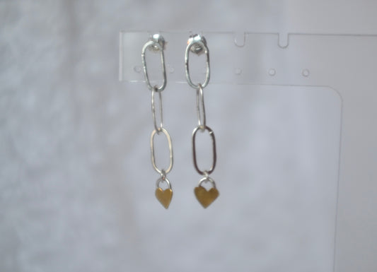 The Chained Hearts Studs