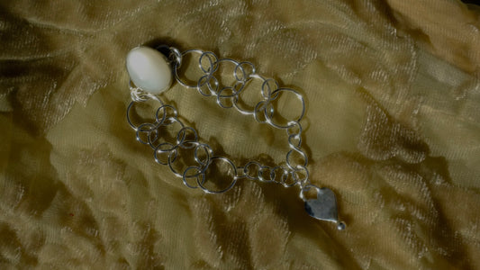 White Moonstone Bracelet