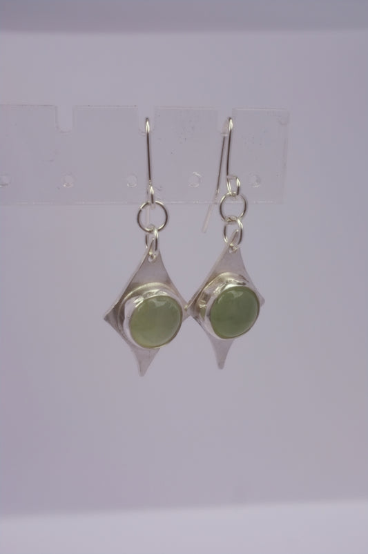 Green Diamond Earrings